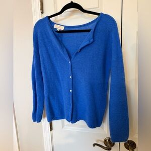 Like New Sezane Gaspard Cardigan in Azure Blue, size M